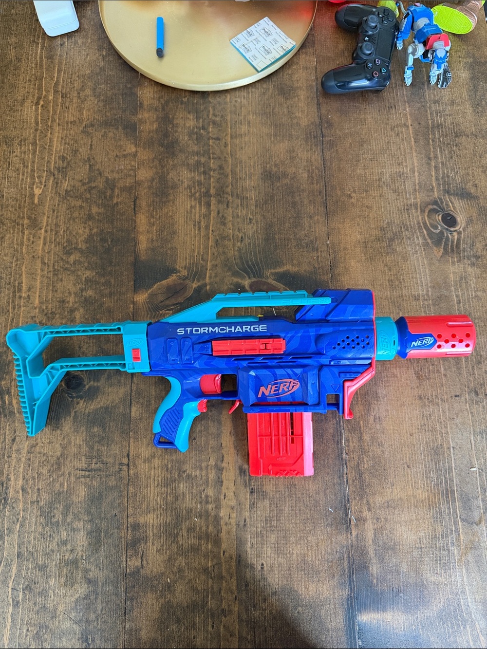 Nerf Stormcharge Blaster - Blue, Teal & Red